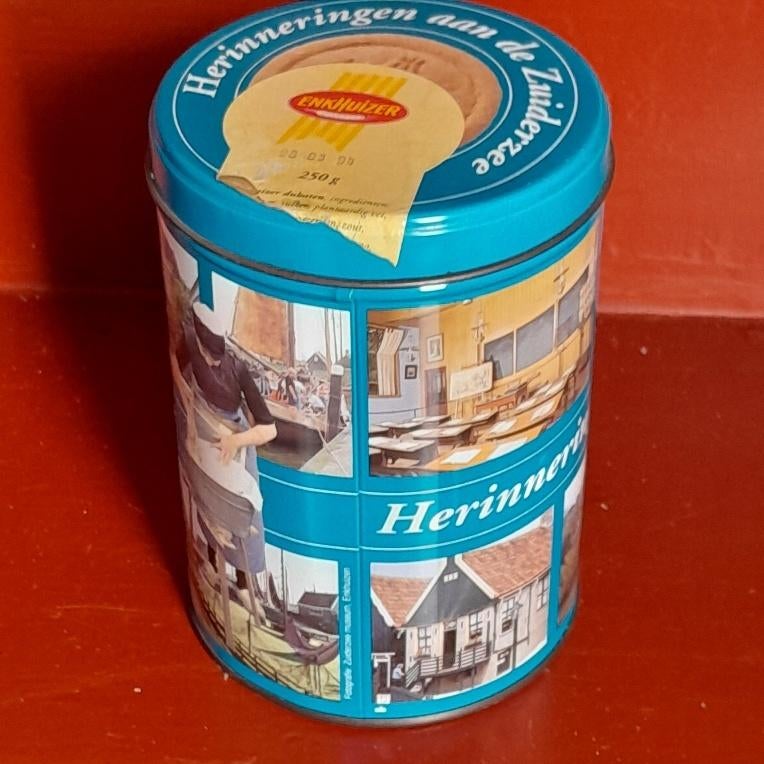 Blik Herinneringen aan de Zuiderzee, Verzamelen, Blikken, Ophalen of Verzenden, Gebruikt, Overige, Overige merken
