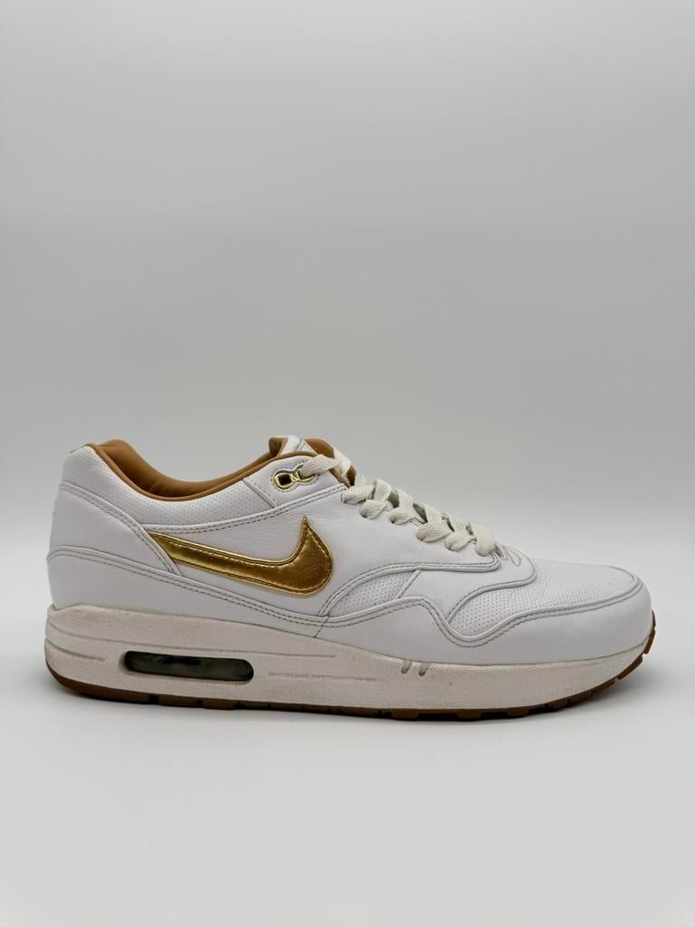 Nike Air Max 1 FB Woven White Metallic Gold EU 45, Flippr.info@gmail.com, Wit, 1213NL, Ophalen of Verzenden