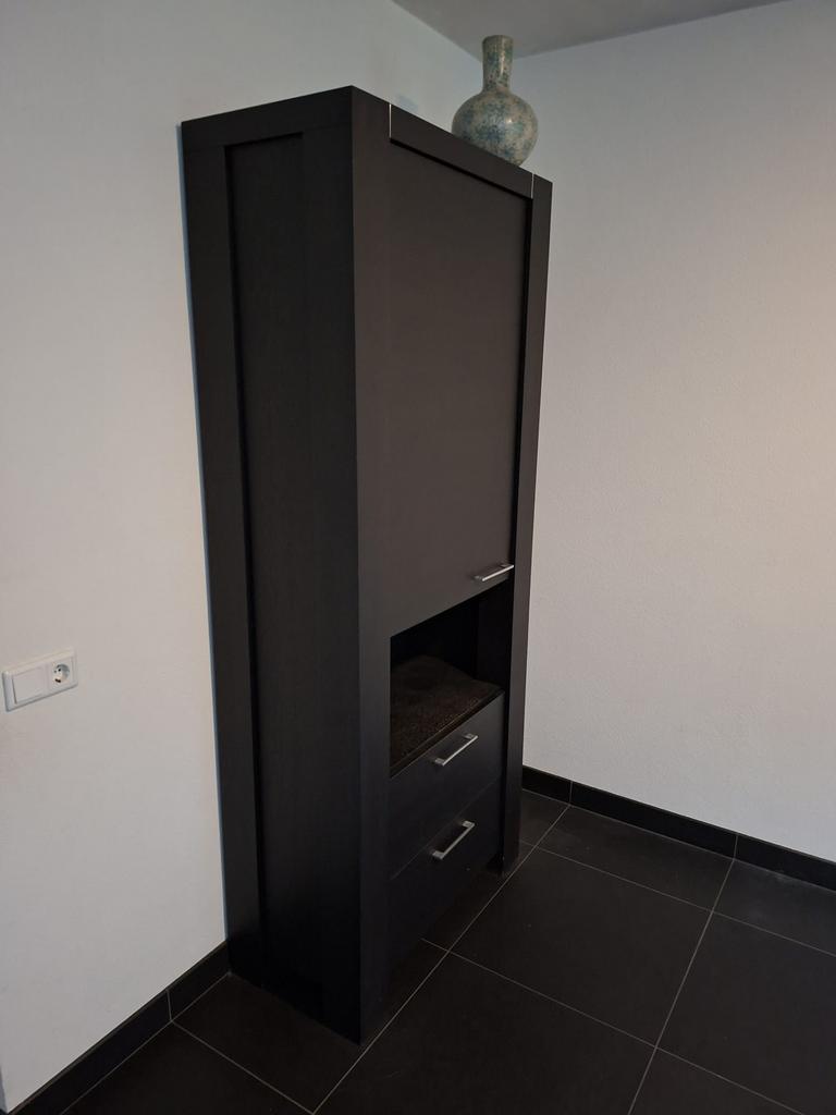 Eikenhouten meubels; eettafel, salontafels, tv kastje, kast, Ophalen, Gebruikt, Eikenhout, 50 tot 100 cm