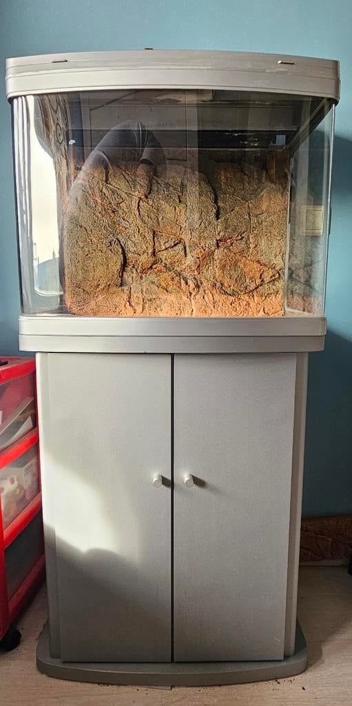 Aquarium met meubel, Dieren en Toebehoren, Vissen | Aquaria en Toebehoren, Ophalen, Leeg aquarium