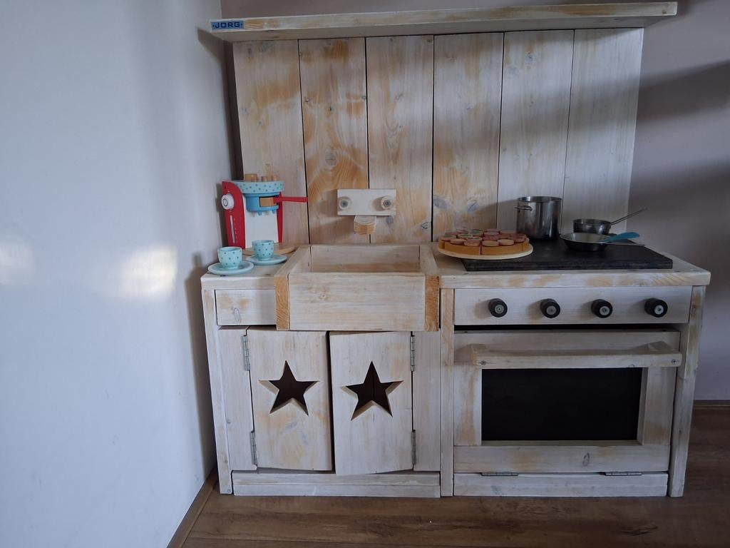 Gereserveerd - Houten speelgoed keuken merk Jorg, Ophalen of Verzenden, Gebruikt