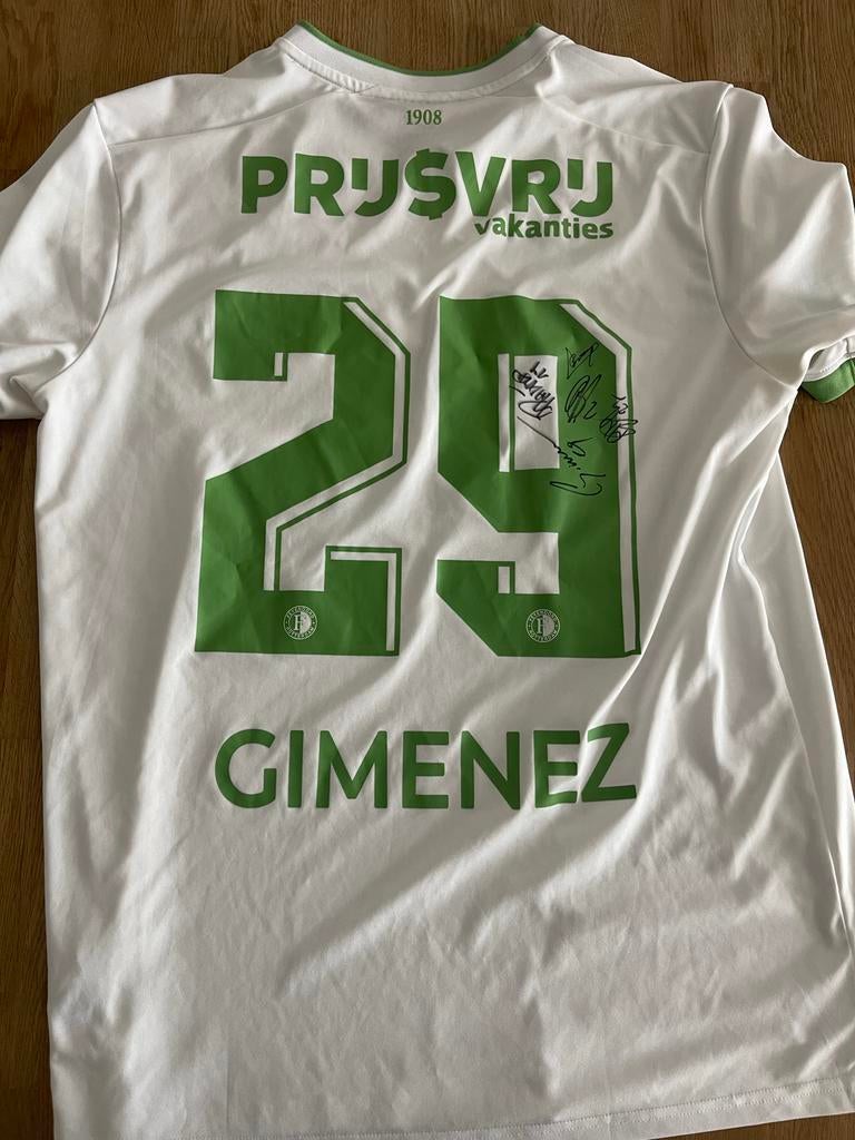 Gesigneerd Santiago Gimenez Shirt Feyenoord, Ophalen of Verzenden, Zo goed als nieuw, Shirt