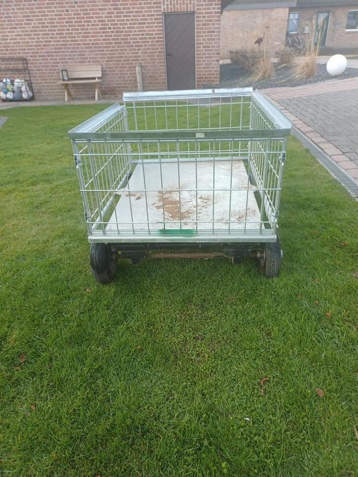 Metalen kar / bolderkar voor hout of andere doeleinden, Tuin en Terras, Kruiwagens, Gebruikt, Handmatig, Tweewielig, Ophalen of Verzenden