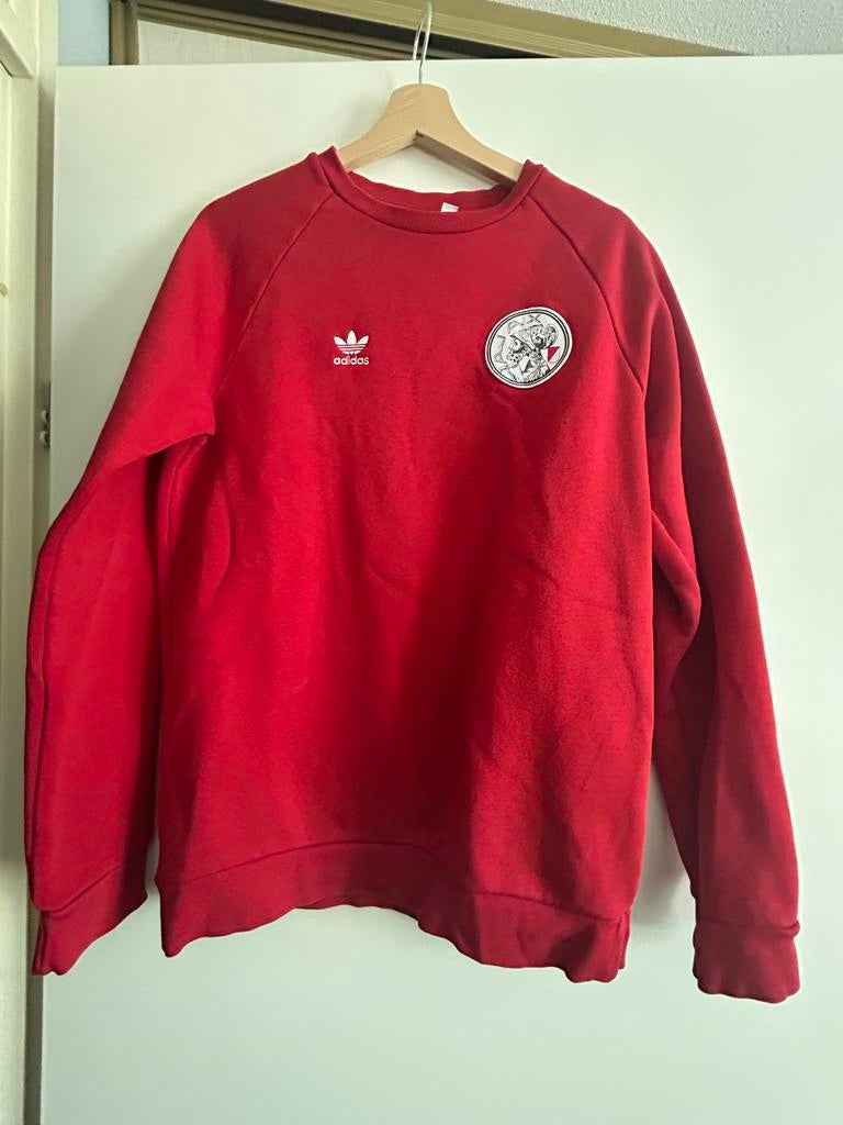 Ajax trui met oud logo - Maat S, Ophalen of Verzenden, Gedragen, Maat 46 (S) of kleiner, Rood
