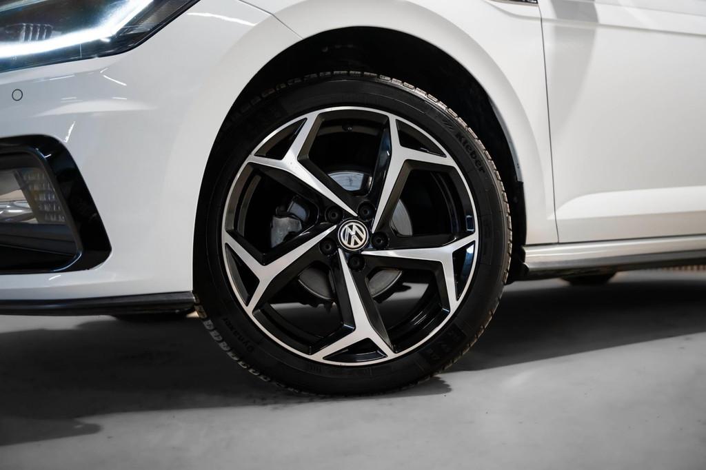 Volkswagen POLO 1.0 TSI R-Line DSG LED CRUISE PDC 2020, Stof, Gebruikt, 95 pk, Wit