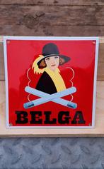 Tof emaille reclamebord Belga sigaretten., Reclamebord, ., Nieuw, Ophalen of Verzenden
