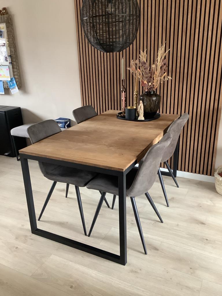 Eettafel De Troubadour 160x90x78 cm, Ophalen, 50 tot 100 cm, Zo goed als nieuw, 150 tot 200 cm