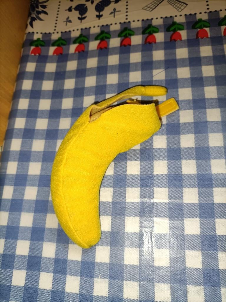 Banaan knuffeltje 13 cm groot, Ophalen of Verzenden, Zo goed als nieuw, Overige typen