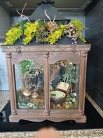 Mooi windlicht met de wdcc stuk van de old hag beeld, Ophalen, Zo goed als nieuw, Beeldje of Figuurtje