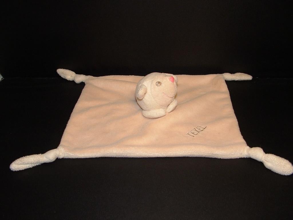 KEES DE WAAL SCHAAP TEXEL KNUFFELDOEKJE VELOURS ECRU MET, Ophalen of Verzenden, Nieuw, Overige typen