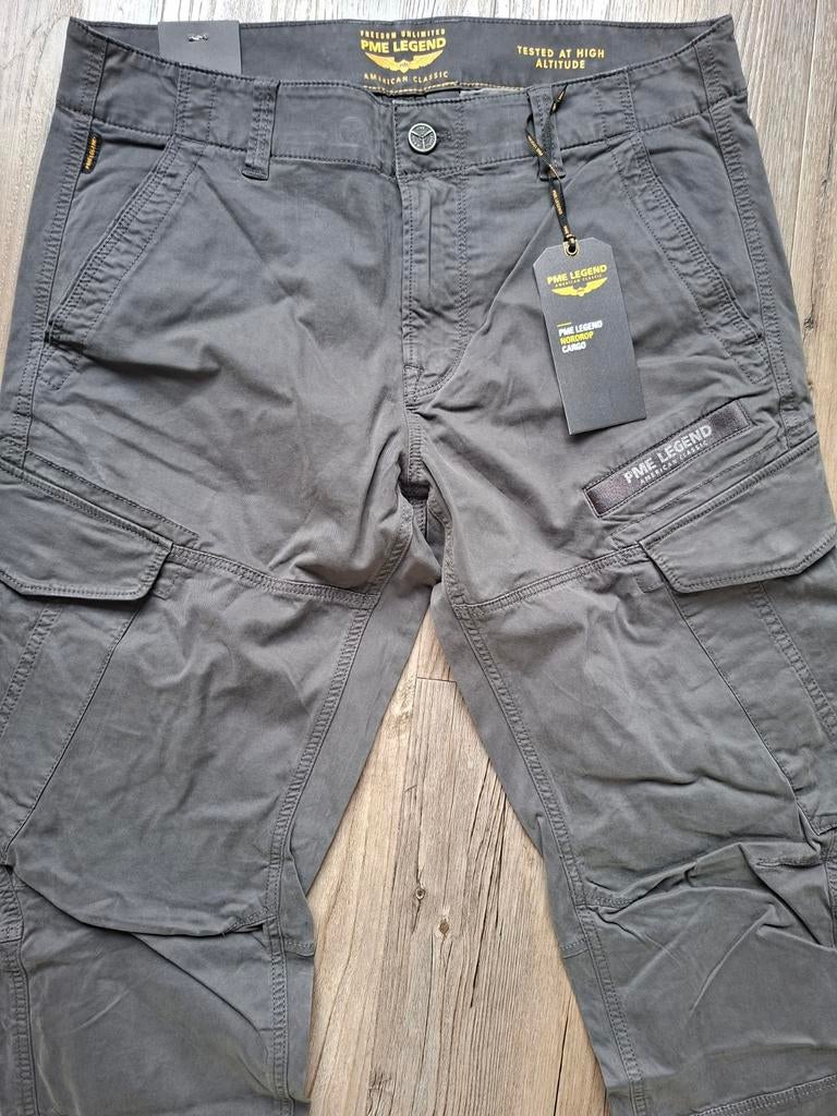 PME LEGEND Nordrop cargobroek W35 L30, Nieuw, Ophalen of Verzenden, W33 - W34 (confectie 48/50), Grijs