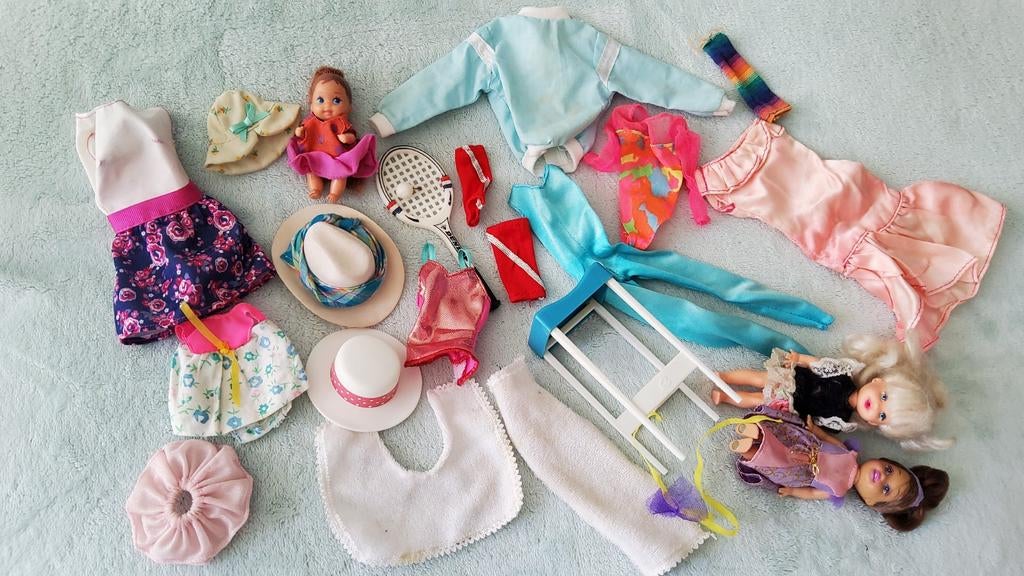 Vintage Barbie Mattel andere Tienerpop outfits baby Krissy, Verzamelen, Poppen, Ophalen of Verzenden, Gebruikt, Pop