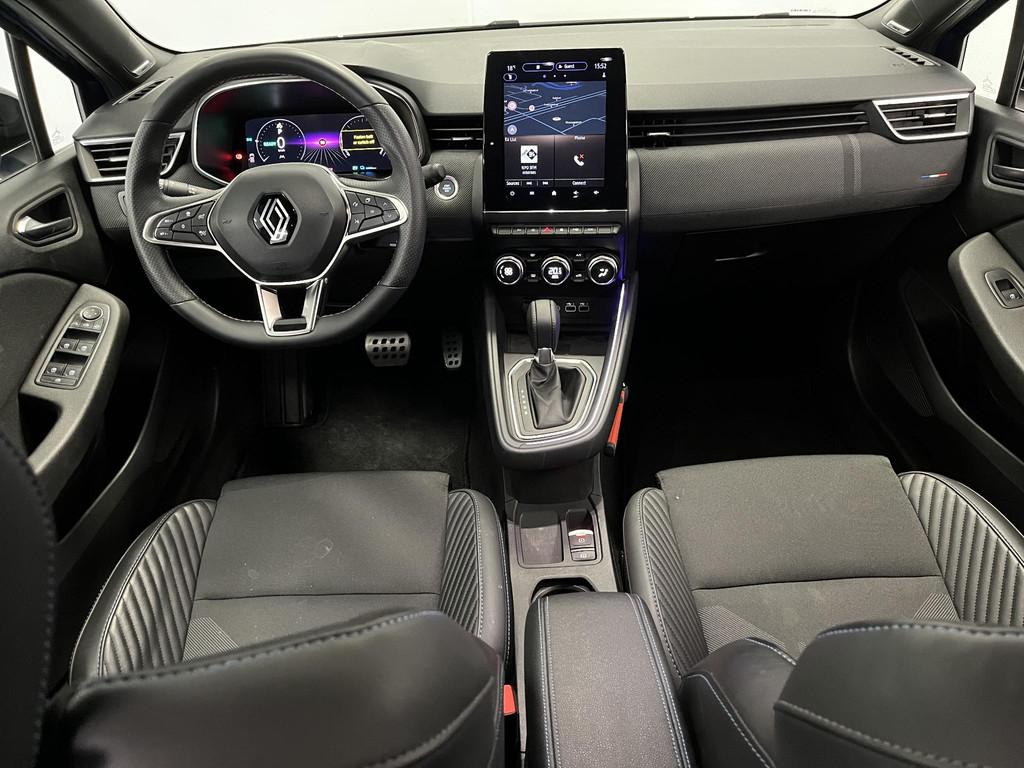Renault Clio 1.6 E-Tech Full Hybrid 145 esprit Alpine | Bose, Auto's, Stof, Gebruikt, Euro 6, Blauw