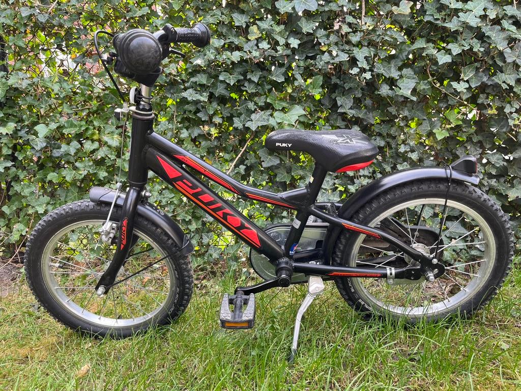 Puky 16 inch kinderfiets, Fietsen en Brommers, Fietsen | Kinderfietsjes, Ophalen, Gebruikt, 16 tot 20 inch, Zijwieltjes