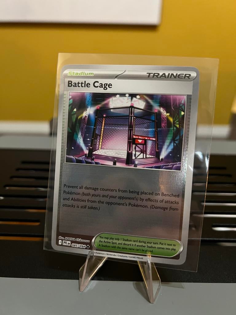 Pokémon TCG: Battle Cage Trainer Kaart (085/094)Reverse Holo, Ophalen of Verzenden, Zo goed als nieuw, Losse kaart