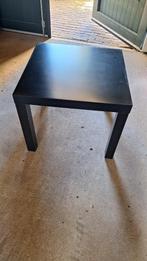 4 zwarte IKEA bijzettafels 55x55x45 cm hoog, Overige materialen, Minder dan 55 cm, Gebruikt, Vierkant