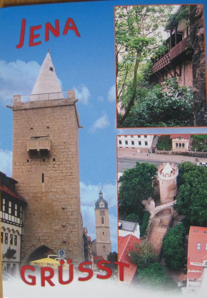 Jena - Johannistor - Haus auf der mauer - Pulverturm, Verzenden, 1980 tot heden, Gelopen, Duitsland