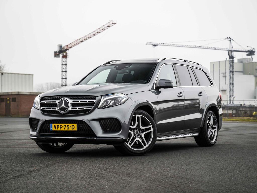 Mercedes GLS 350d 259PK AMG Grijs Kenteken Stoelkoeling Pano, Gebruikt, Zwart, 258 pk, 2987 cc