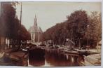 Albuminefoto Den Haag Turfmarkt en Nieuwe Kerk ca. 1885, Gebruikt, Verzenden, Foto, Gebouw