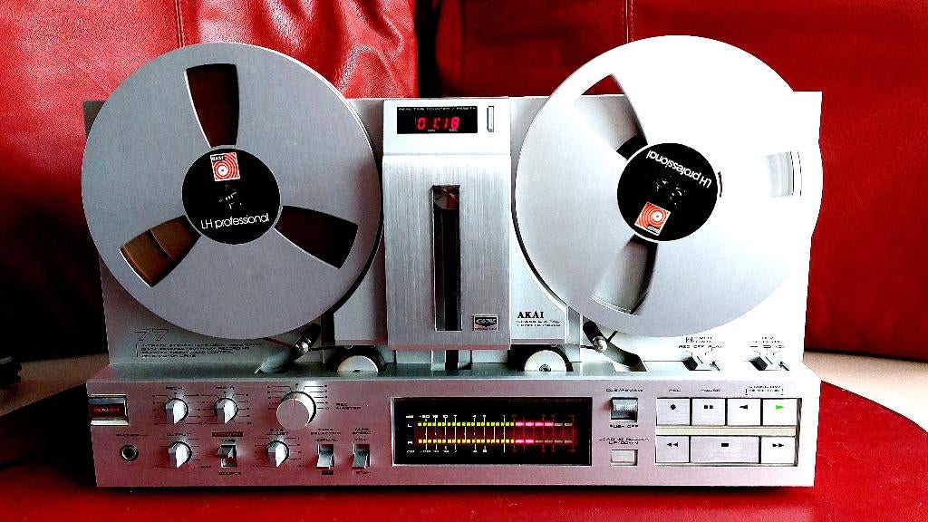 AKAI GX-77, AUTO-REVERSE, IN TOPCONDITIE, Ophalen, Bandrecorder, Met banden