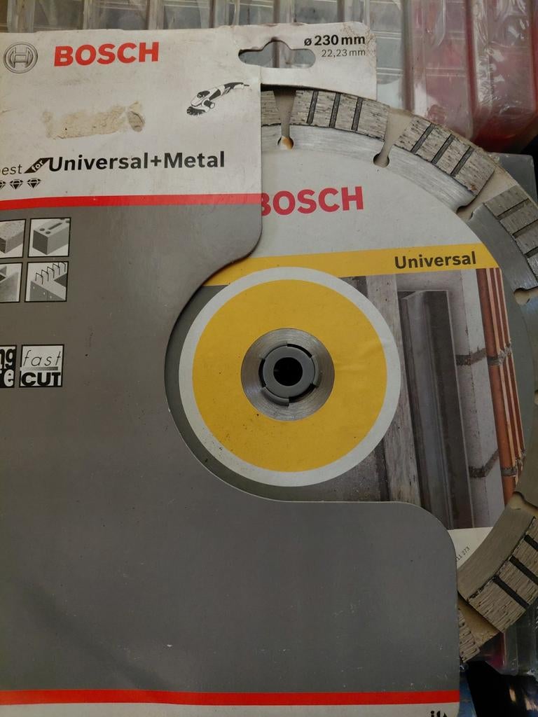 Bosch slijpschijf 230mm voor beton en metaal (betonijzer), Ophalen of Verzenden, Nieuw, 1000 watt of meer, Haakse handslijpmachine