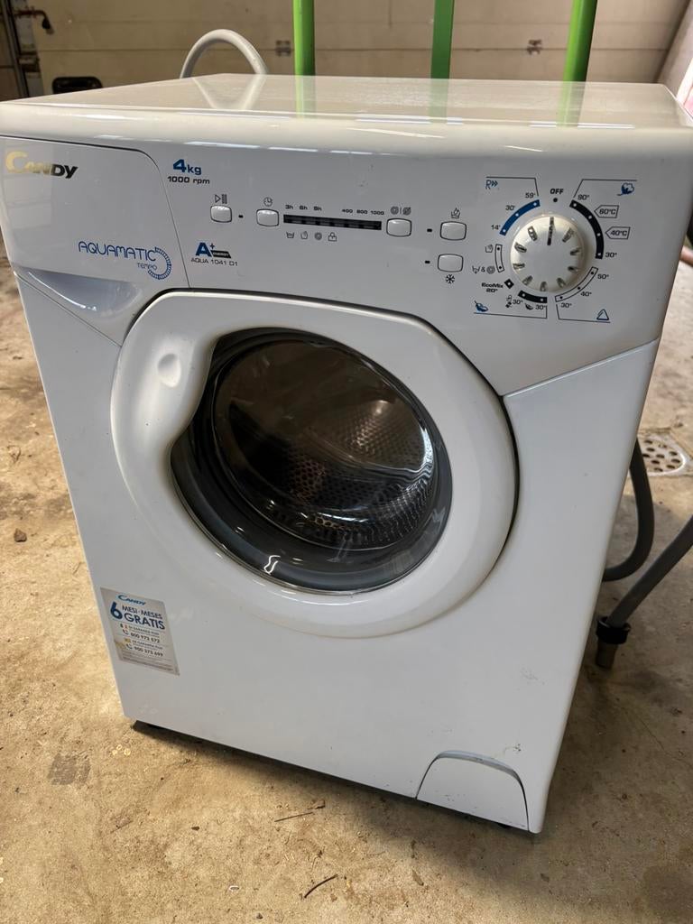 Kleine wasmachine: Candy AQUA 1041 D1 4kg, Minder dan 1200 toeren, Minder dan 85 cm, Minder dan 4 kg, Ophalen of Verzenden