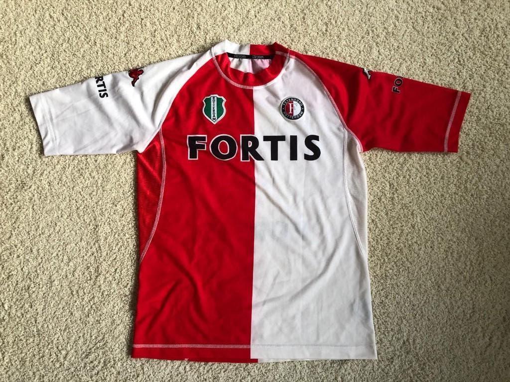 Feyenoord thuis shirt, 2004-2005 rood wit maat XXL, Maat XL, Ophalen, Gebruikt, Shirt