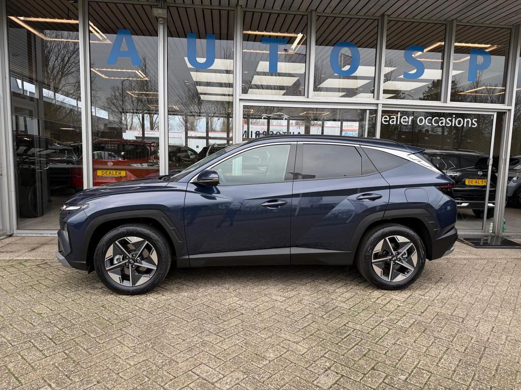 Hyundai Tucson 1.6 T-GDI MHEV Comfort 161PK / NAVIGATIE / EL, Adaptive Cruise Control, Stof, Gebruikt, Zwart