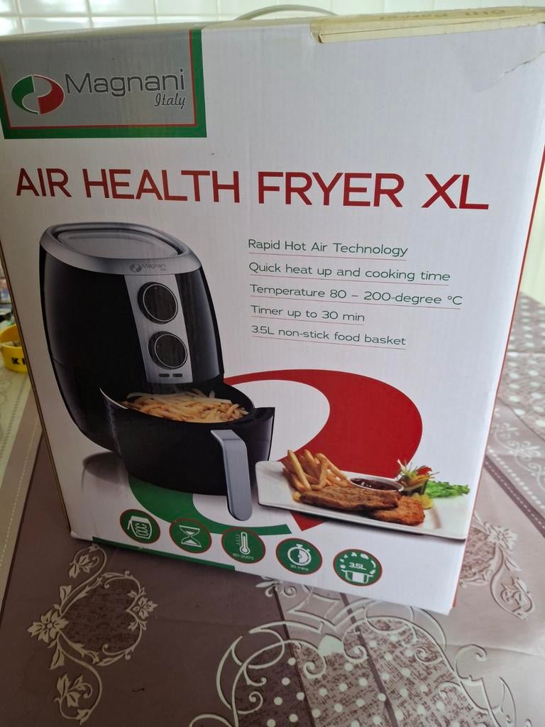 Airfryer xl magnani 2 keer gebruikt, Ophalen of Verzenden, Airfryer XL