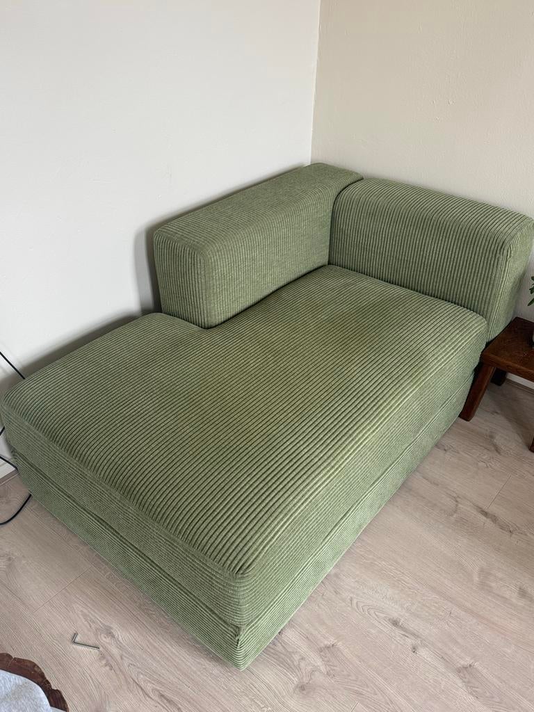 Jattebo hoekbank groen, 100 tot 125 cm, Driepersoons, Ophalen of Verzenden, Zo goed als nieuw