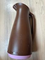 Tupperware Thermoskan - Bruin met Roze accent, Huis en Inrichting, Keuken | Tupperware, Ophalen of Verzenden, Gebruikt, Bruin