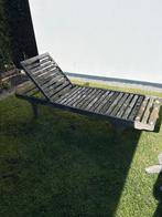 Houten ligbed voor buiten teakhout!, Ophalen, Gebruikt, Hout, Verstelbaar