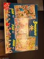 Jan van Haasteren 3-in-1 Puzzeldoos, Ophalen, 500 t/m 1500 stukjes, Gebruikt, Legpuzzel