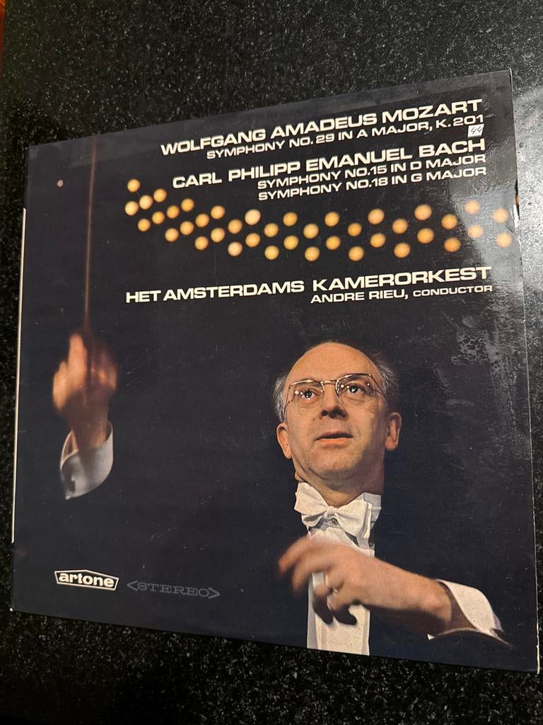 Mozart & Bach - Het Amsterdams Kamerorkest LP, Gebruikt, Ophalen of Verzenden, Orkest of Ballet, 12 inch