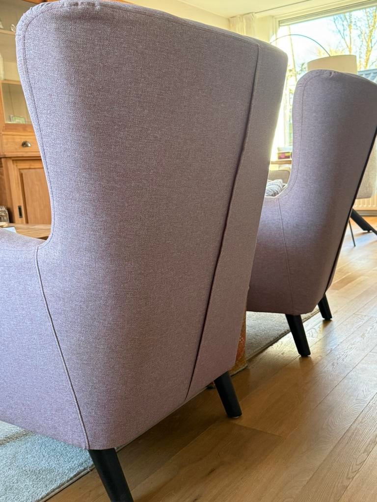 2Faueteuils, Ophalen, Gebruikt, Minder dan 75 cm, Stof