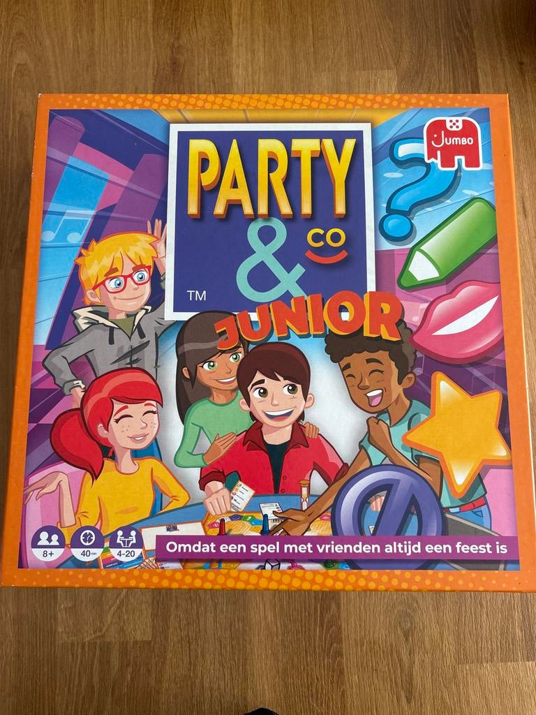 Party & Co Junior Spel - Gezellig familiespel, Hobby en Vrije tijd, Gezelschapsspellen | Overige, Drie of vier spelers, Ophalen