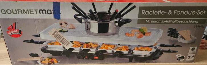 Gourmetmaxx Raclette & Fondue Set - 8 personen, Witgoed en Apparatuur, Gourmetstellen, Zo goed als nieuw, 8 personen of meer, Ophalen of Verzenden