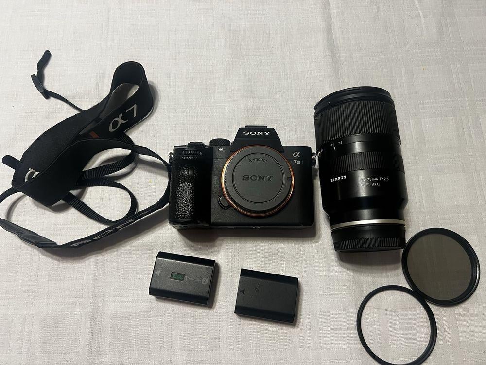 Sony A7 III + Tamron 28-75mm z.g.a.n +1.5 Grntie  WEG IS WEG, Compact, Ophalen of Verzenden, Zo goed als nieuw, Sony
