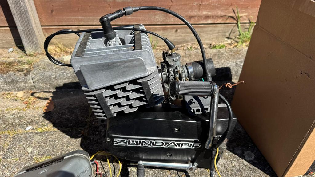 Zundapp 80 Motorblok met Uitlaat en Carburateur, Ophalen, Gebruikt, Blok
