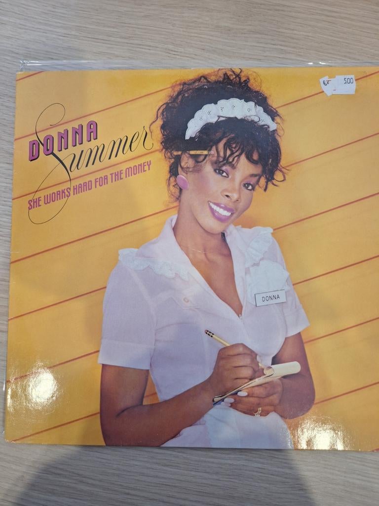 Donna Summer - She Works Hard For The Money LP, Ophalen of Verzenden, 1980 - 1989, Gebruikt, 12 inch