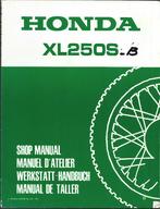 Honda XL250 S Supplement shop manual (3613z), Motoren, Ophalen of Verzenden, Honda