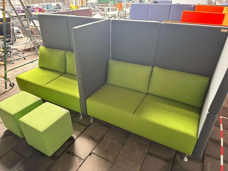 Partij akoestische banken in meerdere kleuren en formaten, Huis en Inrichting, Banken | Complete zithoeken, Gebruikt, Stof, Ophalen of Verzenden