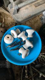 6 keramieken stenen keramiek kast deur knopjes met schroef, Ophalen of Verzenden, Gebruikt, Binnendeur, Minder dan 200 cm