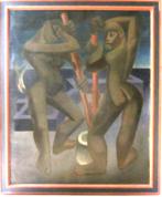 AFRIKANIST==Frédéric Davis 1919-1996==doek 100 x 80 cm===, Ophalen