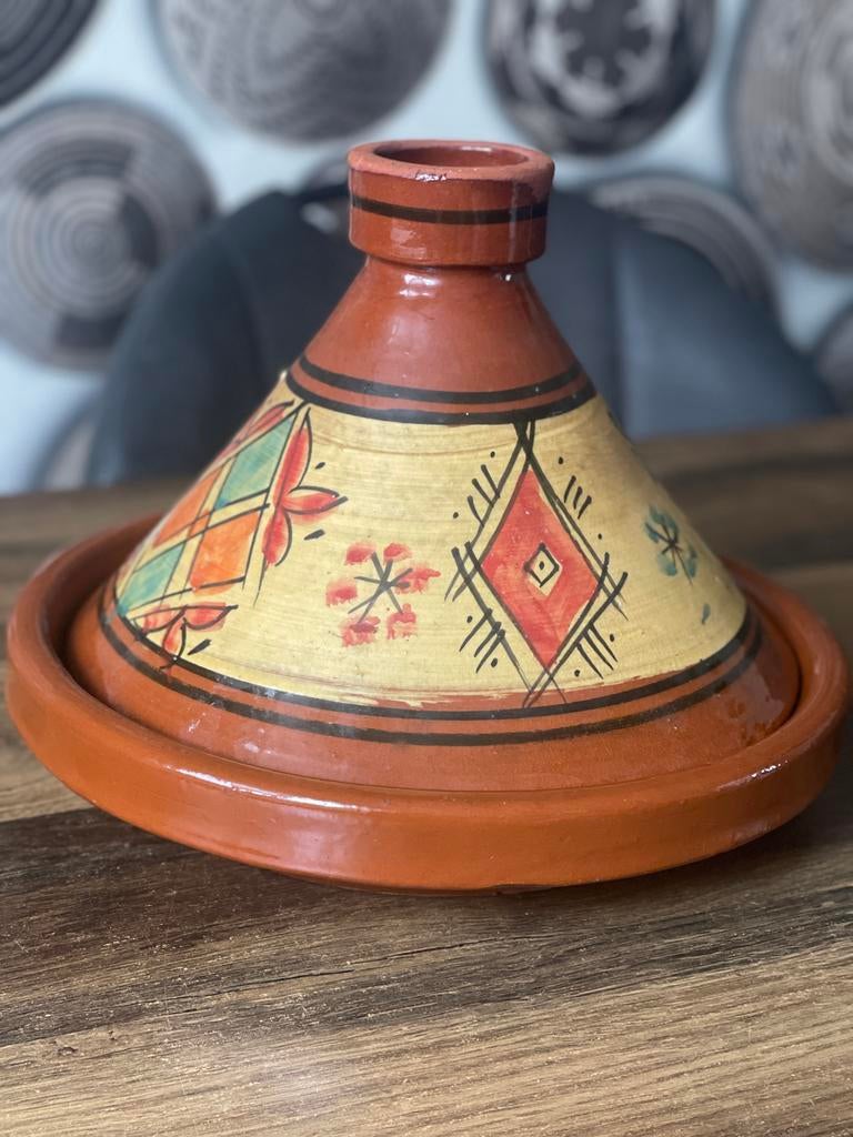 Tajine met deksel, Ophalen, Steen/keramiek, Meerkleurig, Overige typen