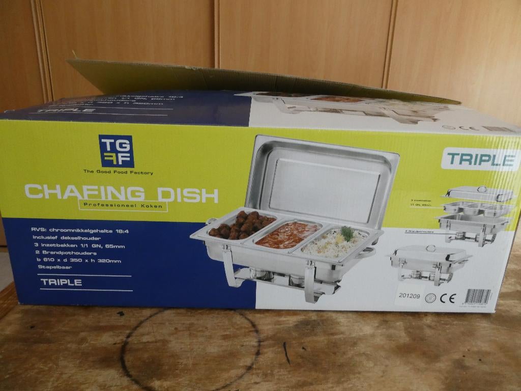 chafing Dish, Ophalen, Overige typen, Zilver, Zo goed als nieuw