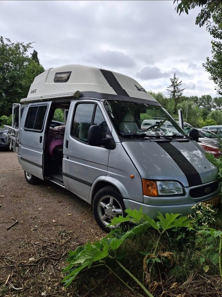 Ford Transit Rimor buscamper, bj 2000, 173.000 km, 3 bedden, Caravans en Kamperen, Campers, Particulier, Buscamper of Camperbus