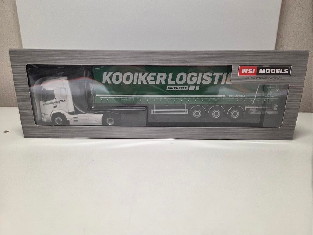 WSI DAF XF zeiloplegger Kooiker, Hobby en Vrije tijd, Modelauto's | 1:50, Ophalen of Verzenden, Nieuw, Bus of Vrachtwagen, Wsi