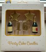 Taartkaarsen 16 jaar - Party Cake Candles, Ophalen of Verzenden, Nieuw, Versiering, Verjaardag