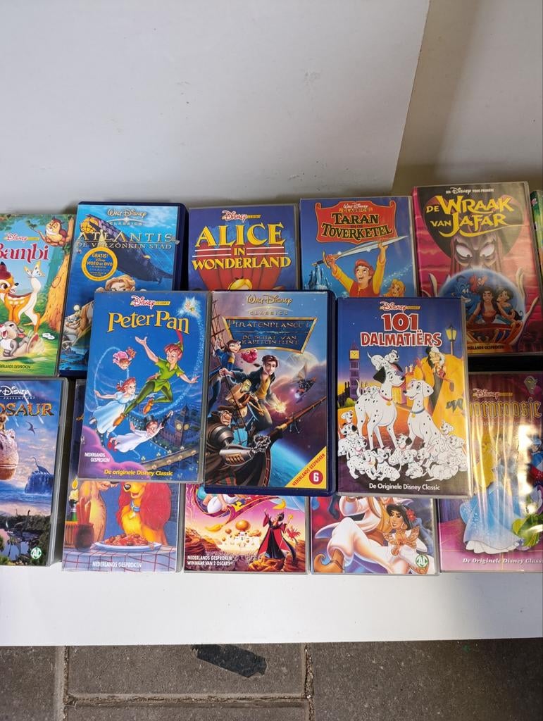 VHS Disney collectie, 51 titels, Cd's en Dvd's, VHS | Kinderen en Jeugd, Ophalen